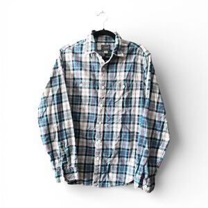 J. Crew Men's Sportsmen's Outfitter Plaid Cotton Button Down Shirt